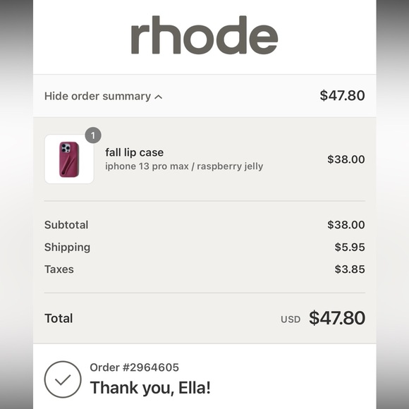 Rhode Raspberry Jelly Phone Case - Picture 2 of 2